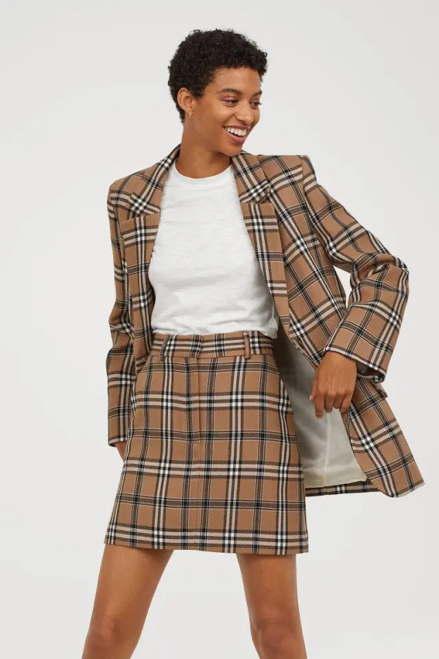 Blazer Strutturato Check